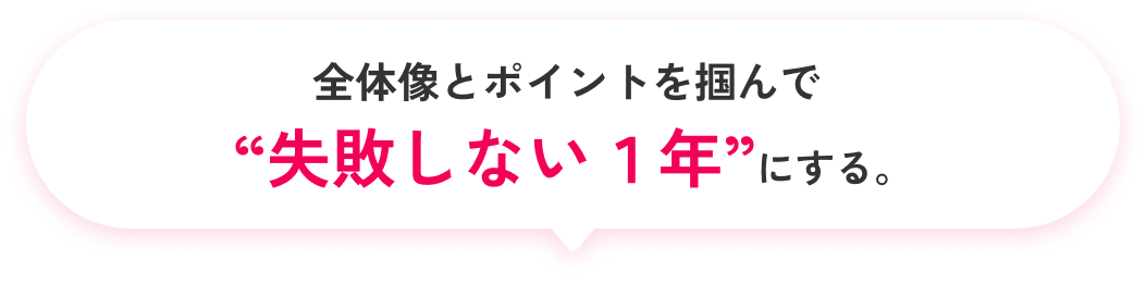 全体像とポイントを掴んで失敗しない1年にする